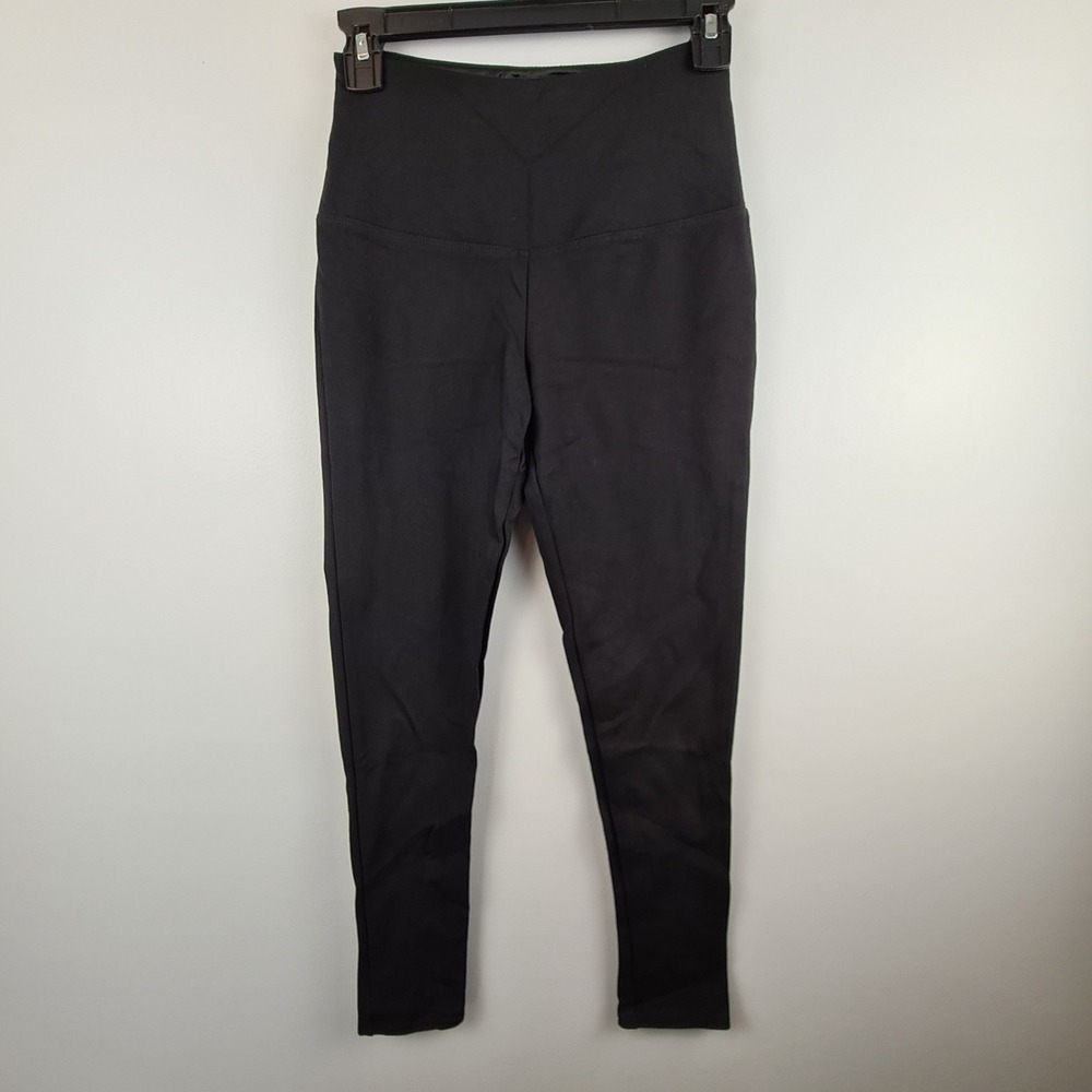 Jones & Co Jones New York Womens Black High Rise Ponte Knit Leggings Size S